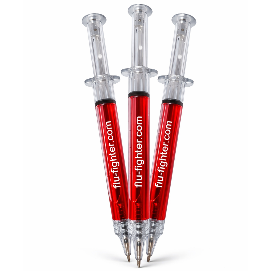 Syringe-Style Ballpoint Pens – 3 Pack