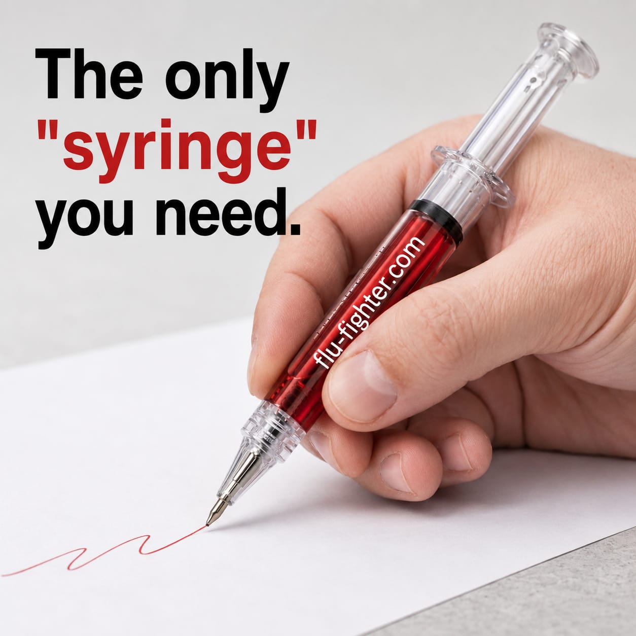 Syringe-Style Ballpoint Pens – 3 Pack